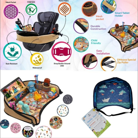 Dmoose Toddler Car Seat Travel Tray - Picture 2 of 4